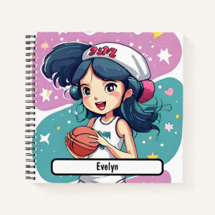 Little Baller Babe Notebook With Custom Nametag