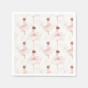 Little Ballerina #4 - Asian Girl Napkin