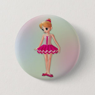 Little Ballerina 6 Cm Round Badge