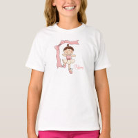 Little Ballerina (Brown Hair) Kids T-Shirt