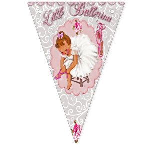 "Little Ballerina" Bunting - Happy Birthday. Bunting