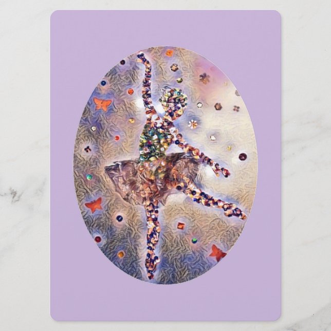 Little Ballerina Cute Dance Show Recital Programme (Front)