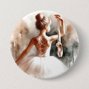 "Little Ballerina Dreams" 7.5 Cm Round Badge