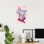 Little Ballerina Elephant Poster for Children (Home Office)
