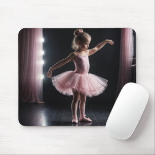 Little Ballerina In Pink Tutu Mouse Mat