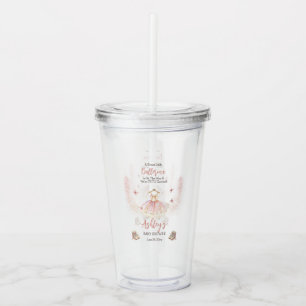 Little Ballerina Is On The Way Tutu Baby Shower Acrylic Tumbler
