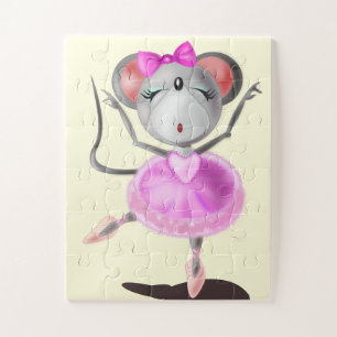 Little Ballerina Mouse Puzzle - Ballet Dancer