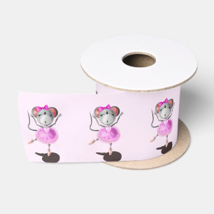 Little Ballerina Mouse Satin Ribbon
