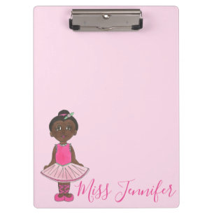 Little Ballerina Personalised Tutu Ballet Dancer Clipboard