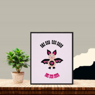 Little bat girl poster