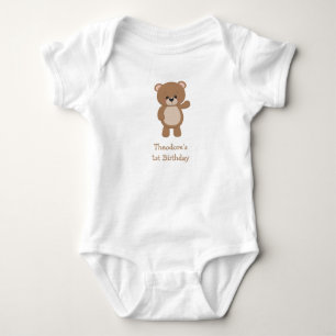 Little Bear 1st Birthday Outfit Baby Bodysuit