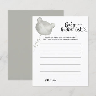 Little Bear Baby bucket list