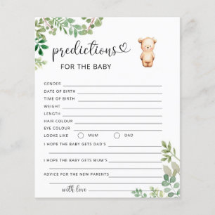 Little bear baby predictions and advice