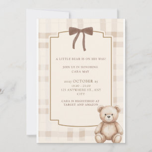 Little Bear Baby Shower Invite