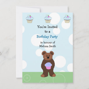 Little Bear Birthday Invitation