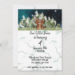 Little Bear Birthday Invite 