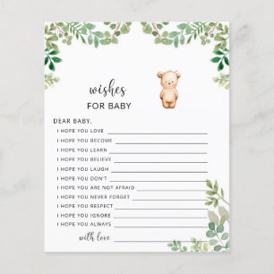 Little bear fall wishes for baby