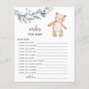 Little bear fall wishes for baby