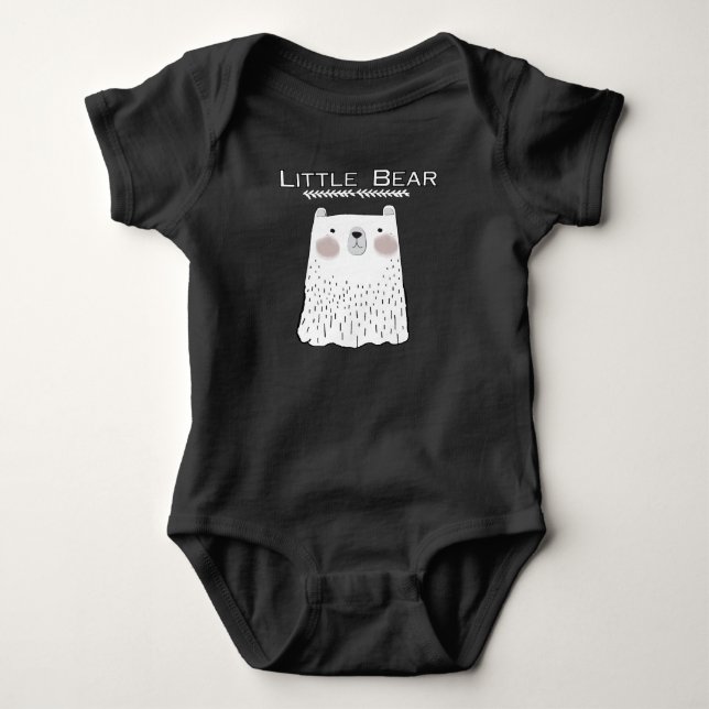 Little Bear Forest Animals Baby Bodysuit (Front)