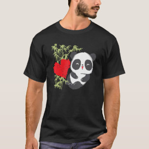 Little Bear Panda Heart Cute Animal For Men Women T-Shirt