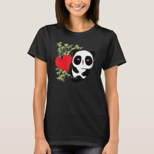 Little Bear Panda Heart Cute Animal  For Men Women T-Shirt