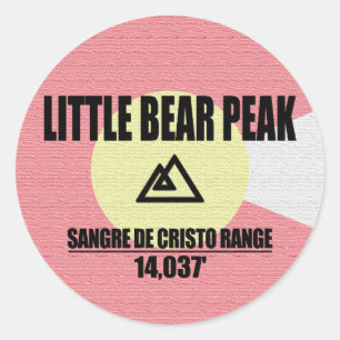 Little Bear Peak Classic Round Sticker