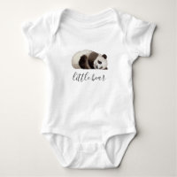 Little bear. Watercolor cute panda. Funny animal
