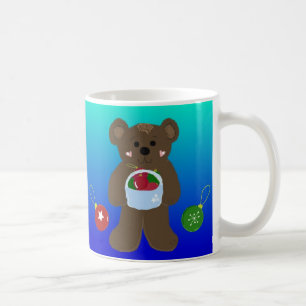 Little Bear with a Basket of Ornaments Coffee Mug