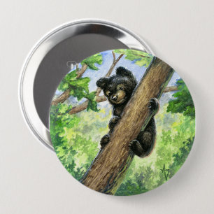 Little Bear with a View 10 Cm Round Badge