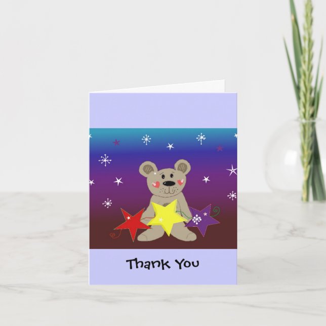 Little Bear with Stars Thank You (Front)