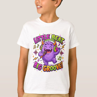Little Beat Big Groove Cute Monster T-Shirt | Kids