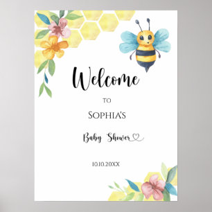 Little Bee baby shower Poster