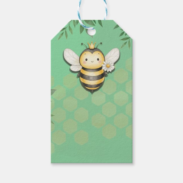 Little bee buzz Gift Favor tag (Front)