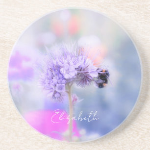 Little Bee Custom Name Coaster
