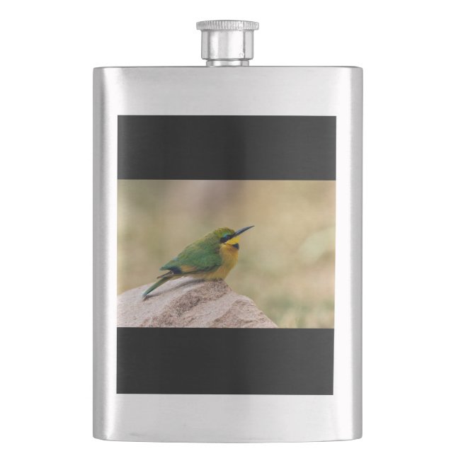 Little Bee-Eater Hip Flask (Front)