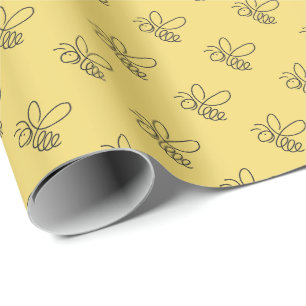 Little Bee Honeybee Beekeeping Apiary Gift Wrap 
