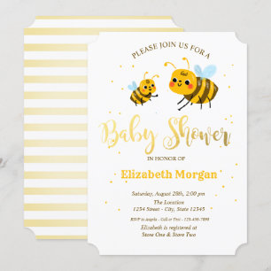Little Bees Baby Shower Invitation
