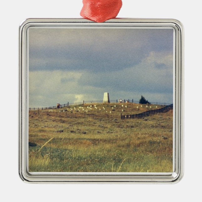 Little Bighorn Battlefield National Monument (phot Metal Tree Decoration (Front)