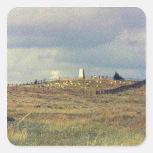 Little Bighorn Battlefield National Monument (phot Square Sticker