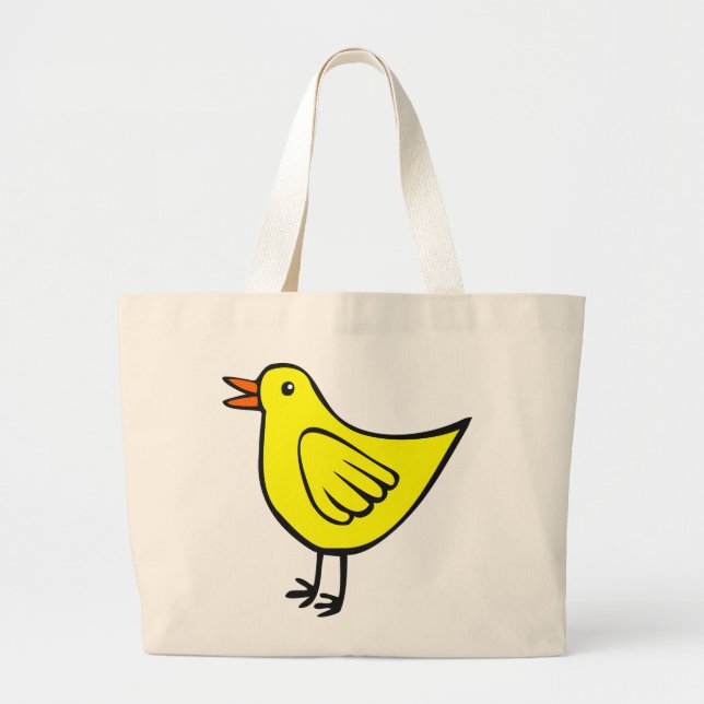 Little Bird 01 Large Tote Bag (Front)
