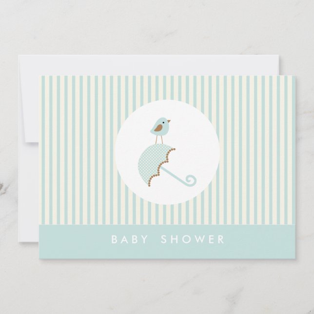 {little bird}  baby shower invitation (Front)