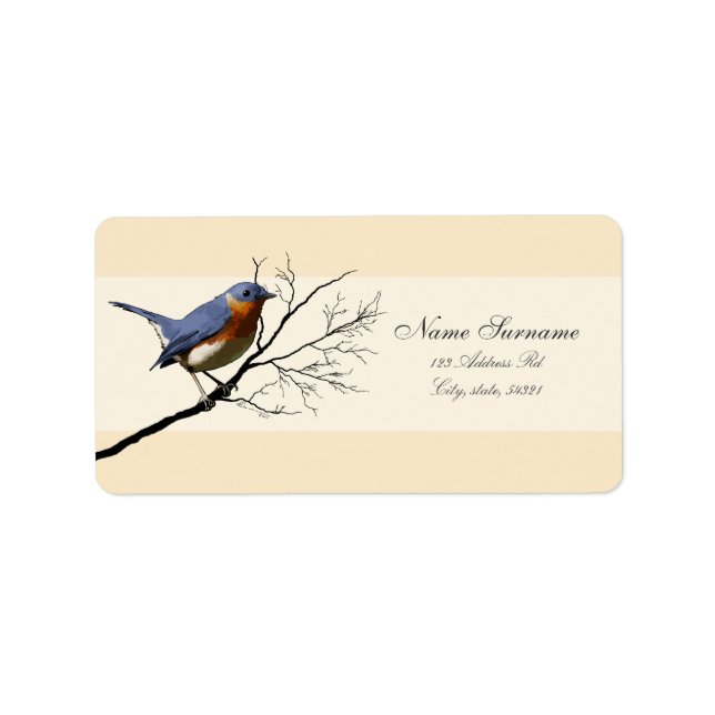 Little Bird Blue, address labels (Front)