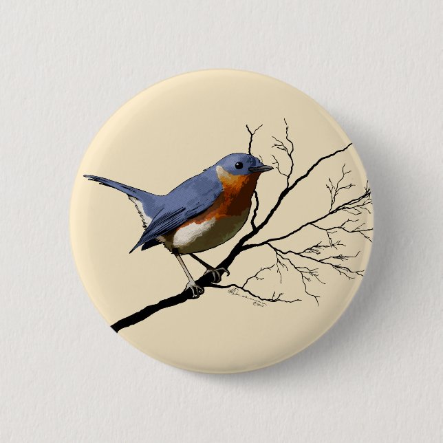 Little Bird Blue, pin (Front)
