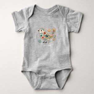 Little Bird Colourful Floral Baby Bodysuit