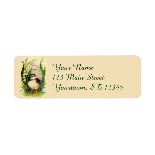Little Bird Easter Return Address Labels (Front)