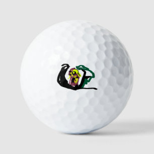 Little bird hang golf balls
