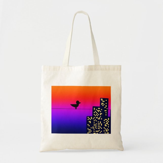 Little Bird in the Big City Tote Bag (Front)