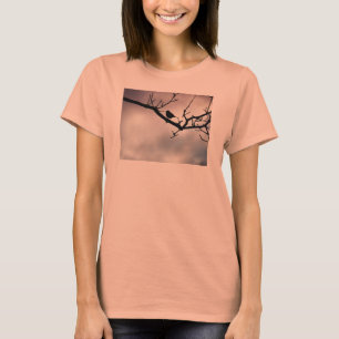 Little Bird Silhouette in Winter T-Shirt