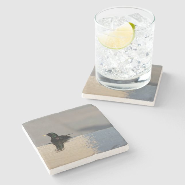 Little Bird  Stone Coaster (Side)