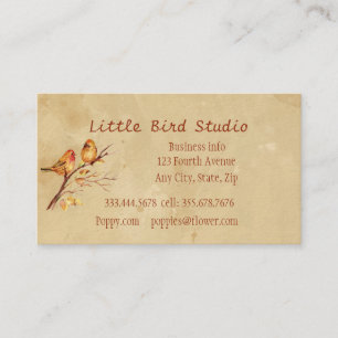 Little Bird Studio Custom Business Card